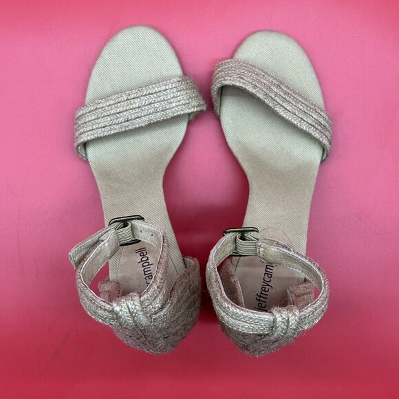 Jeffrey Campbell Rowboat Jute Wrapped Ankle-Strap Sandals Women's Size 9 Display - Picture 7 of 11